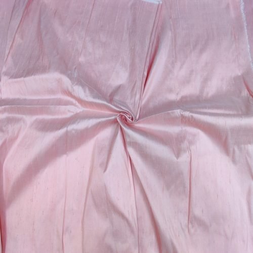 Pastel Pink Dupioni Silk Fabric