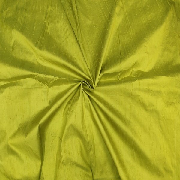 Olive Green Dupioni Silk Fabric