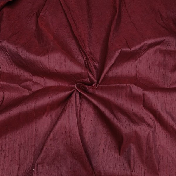 Maroon Raw Silk Fabric