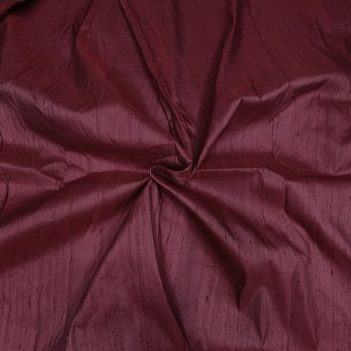 Dark Maroon Dupioni Silk Fabric