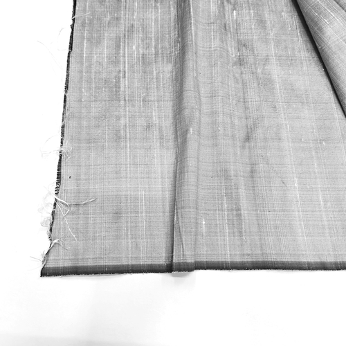 Silver Raw Silk Fabric - Image 3