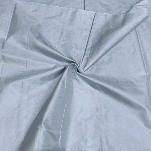 Grey Plain Silk Fabric