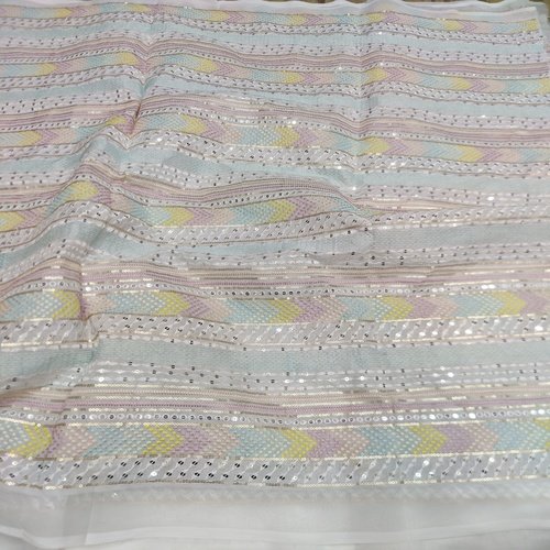 Embroidered Georgette Fabric