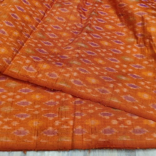 Ikat Raw Silk Fabric
