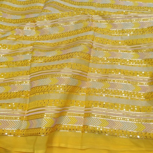 Embroidered Georgette Fabric