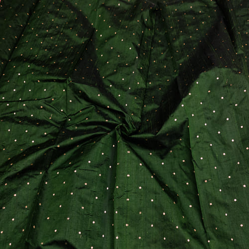 Raw Silk Brocade Fabric