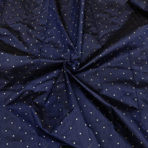 Blue Silk Brocade Fabric