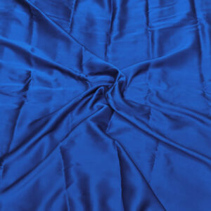 Blue Satin Silk Fabric