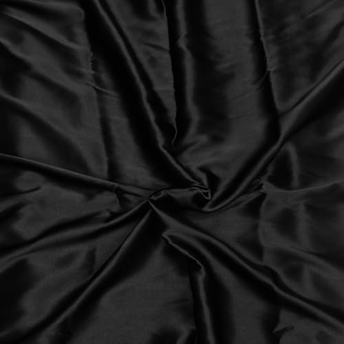 Black Satin Silk Fabric