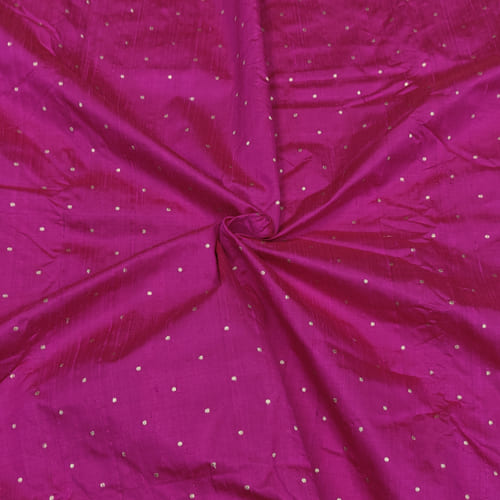 Pink Silk Brocade Fabric