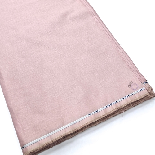 Light Pink Cotton Linen Fabric