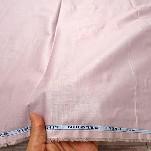 Light Pink Cotton Linen Fabric