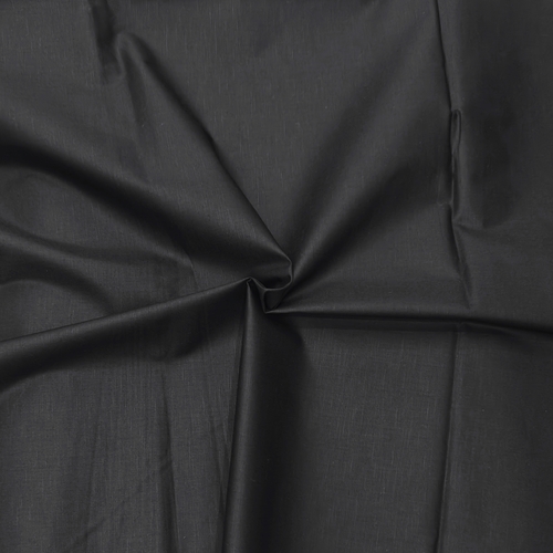 Black Cotton Linen Fabric - Image 2