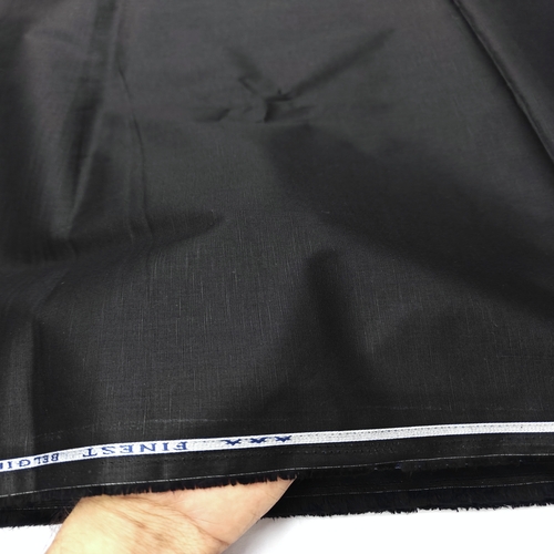 Black Cotton Linen Fabric