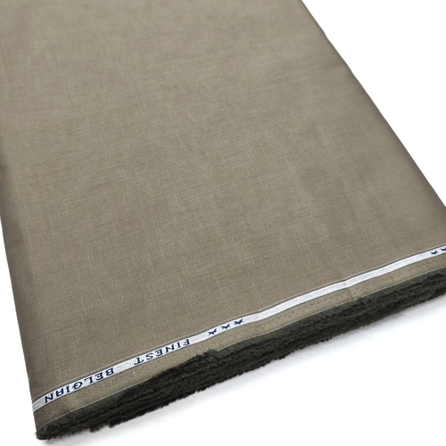 Beige Grey Cotton Linen Fabric