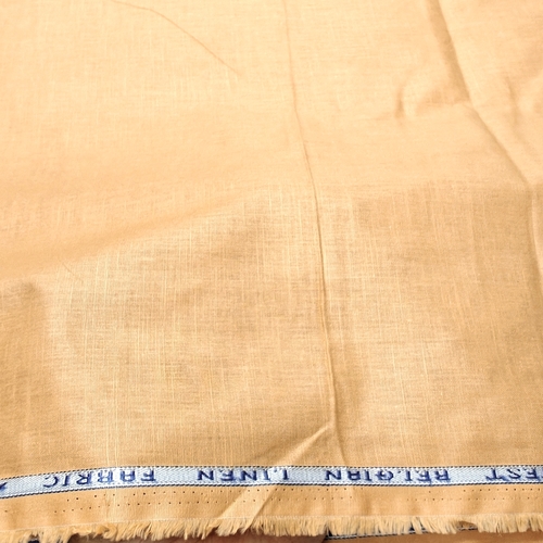Pastel Orange Cotton Linen Fabric