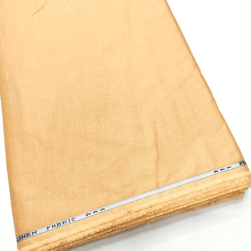 Pastel Orange Cotton Linen Fabric