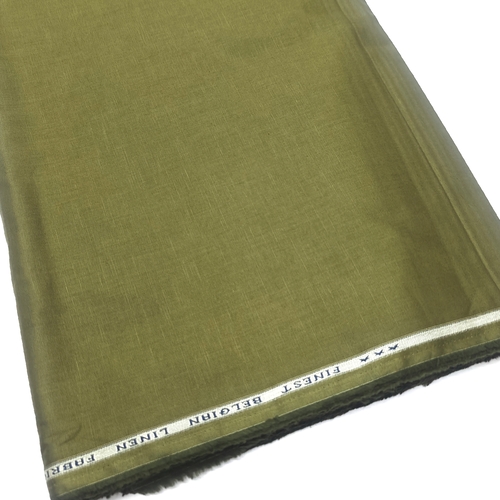 Olive Green Cotton Linen Fabric