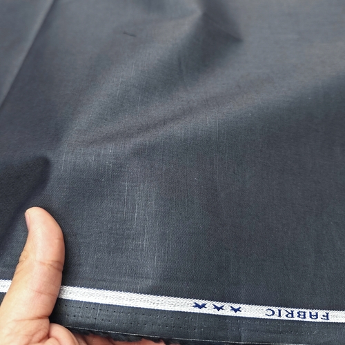 Grey Cotton Linen Fabric - Image 2