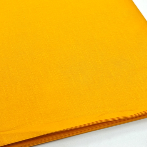 Yellow Cotton Linen Fabric