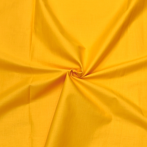 Yellow Cotton Linen Fabric