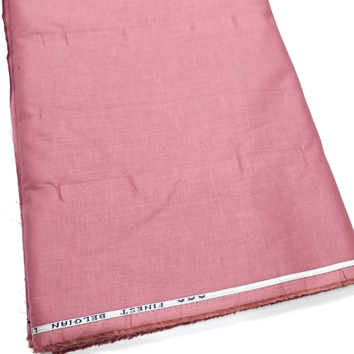 Gajiri Pink Cotton Linen Fabric