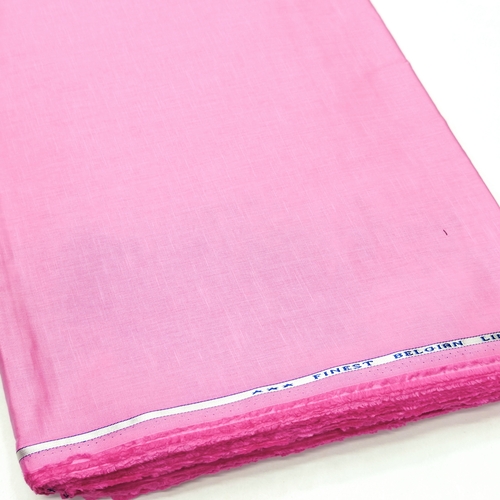 Pink Cotton Linen Fabric