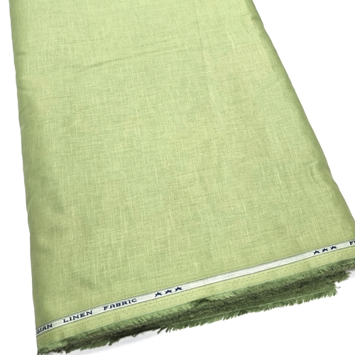 Pistachio Green Cotton Linen Fabric