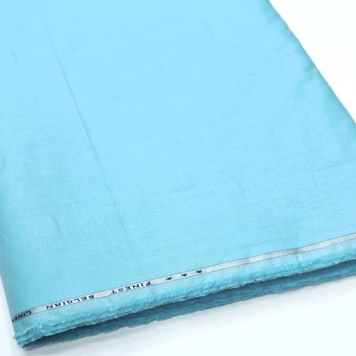 Bright Blue Cotton Linen Fabric