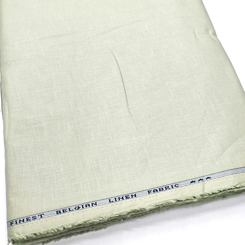 Pastel Green Cotton Linen Fabric