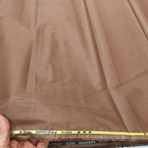 Brown Giza Cotton Fabric - Image 2