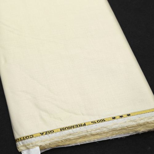 Cream Giza Cotton Fabric