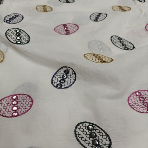 Embroidered Cotton Fabric