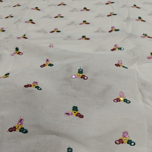 Embroidered Cotton Fabric