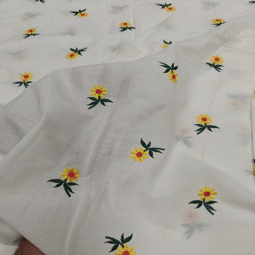 Embroidered Cotton Fabric