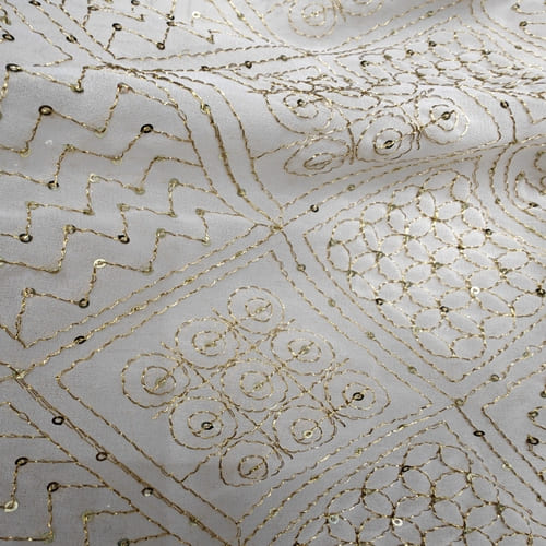 Embroidered Georgette Fabric