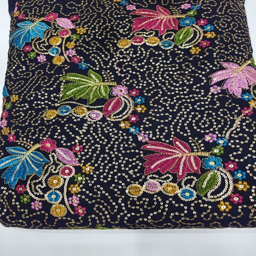 Embroidered Georgette Fabric