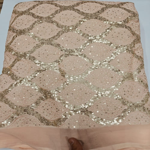 Embroidered Georgette Fabric