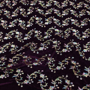 Embroidered Velvet Fabric