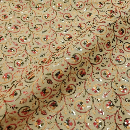 Embroidered Georgette Fabric