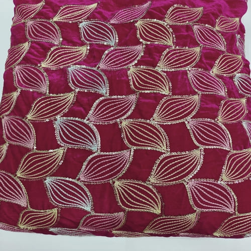 Embroidered Velvet Fabric
