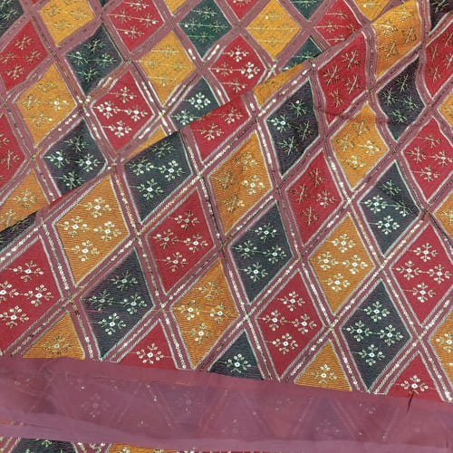 Embroidered georgette Fabric