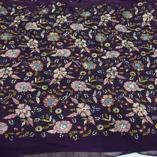 Embroidered Georgette Fabric