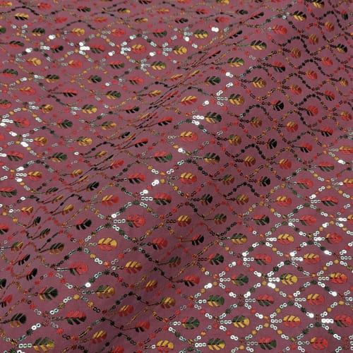 Embroidered Georgette Fabric