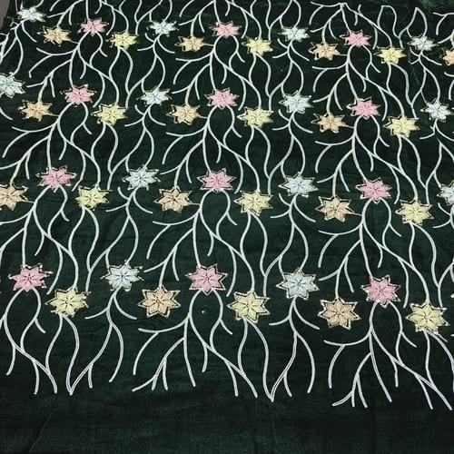Embroidered Velvet Fabric