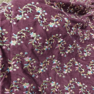Embroidered Velvet Fabric