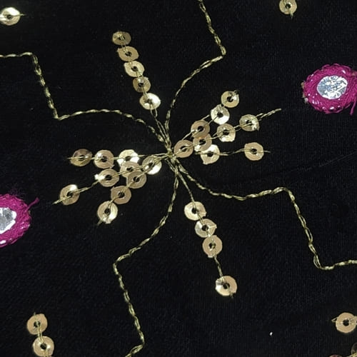 Embroidered Velvet Fabric