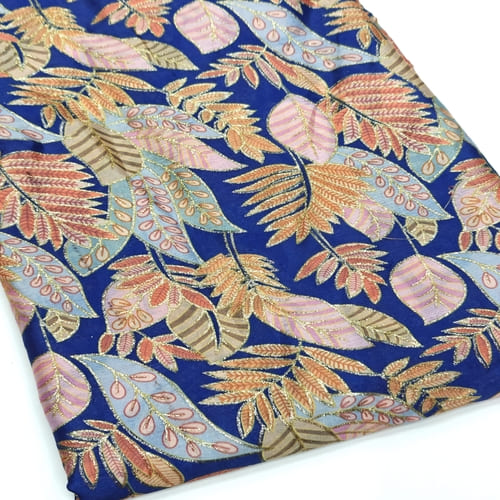 Position Print Embroidered Fabric