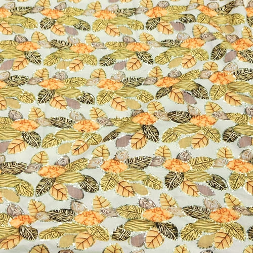 Position Print Embroidered Fabric