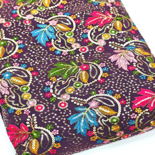 Embroidered Georgette Fabric